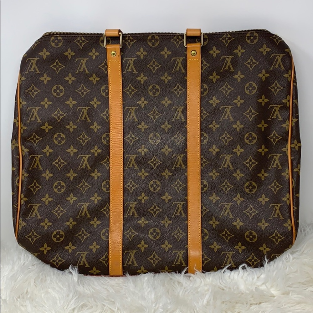 Authentic LOUIS VUITTON MONOGRAM SAC FLANE… - Picture 3 of 16
